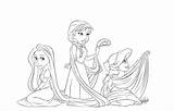 Coloring Pages Elsa Mermaid Rapunzel Anna Ariel Getcolorings Mermai Visit Printable Princess sketch template