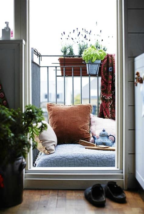 small balcony ideas  turn    relaxation zone