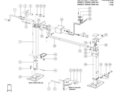 square trailer jack diagram wiring total