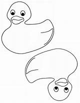Duck Coloring Printable Rubber Baby Pages Ducks Shower Ducky Template Kids Cute Print Blank Printables Outline Preschool Templates Clipart Oregon sketch template