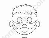 Mask Robber Template Color Printable Burglar Masks Coloring Maskspot Advertisement Choose Board Kids sketch template