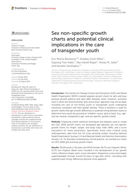 pdf sex non specific growth charts and potential clinical