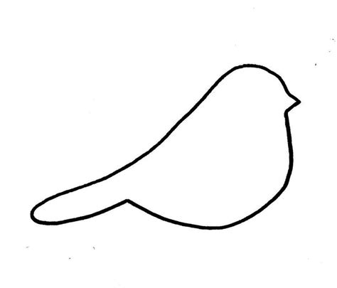 easy outlines  birds clipart