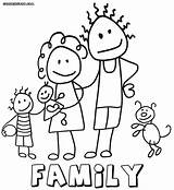 Family Coloring Pages Print Family6 sketch template