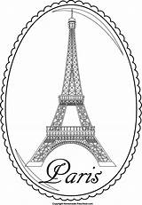 Eiffel Tower Paris Coloring Clipart Pages Clip Printable France Cartoon Birthday Fun Colouring Homemade Cliparts Sheets Tree Preschool Theme Color sketch template