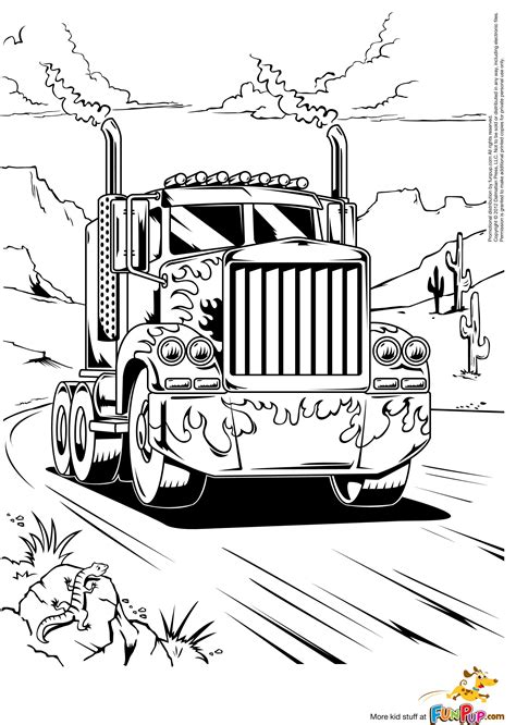 semi trucks coloring pages related searches  peterbilt semi truck