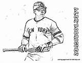 Mlb Yankees Trout Kleurplaat Pitcher Coloringhome Mets Honkbal Stadium Scam sketch template
