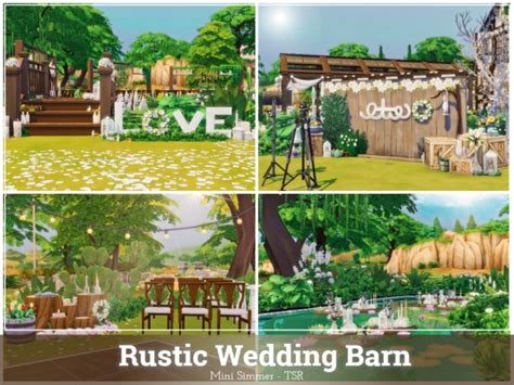 rustic wedding barn by mini simmer at tsr sims 4 updates