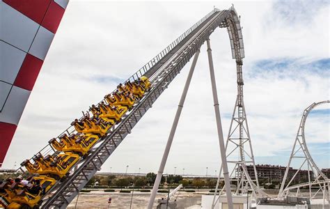 kmh flying aces roller coaster  latest attraction  ferrari world dsfmy