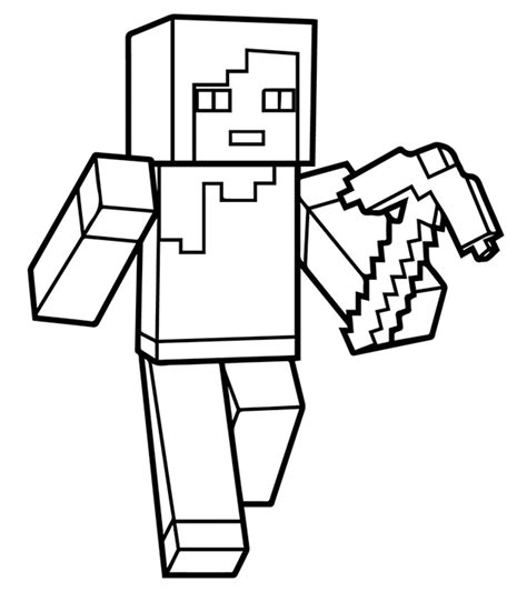 view coloring sheet minecraft background