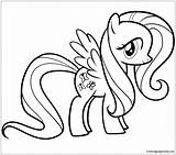 Pony Little Pages Rainbow Dash Coloring Color Cartoons Print sketch template