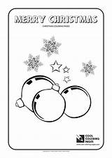 Coloring Balls Christmas Glass Pages Cool Holidays Print sketch template