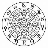 Magic Symbols Symbol Circle Protection Astral Against Demons Runic Sigil Witchcraft Demon Occult Tattoo Signs Witch Simbolos Ancient Pagan Magick sketch template