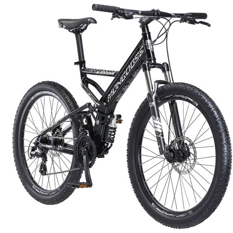 mongoose blackcomb mountain bike   wheels  speeds black mens walmartcom