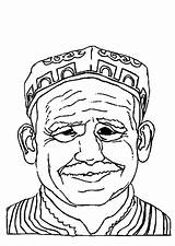Man Old Coloring Pages Printable sketch template