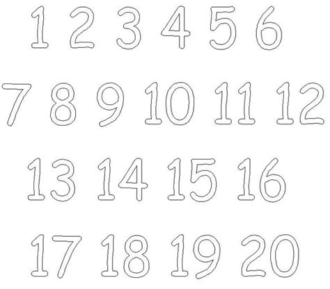 printable numbers coloring pages   coloring pages
