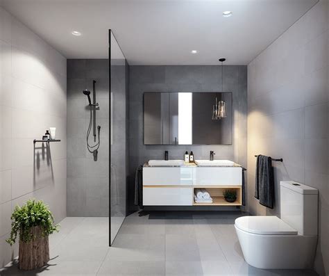 arredo bagno moderno bagno moderno  doccia aperta bathroom vanity decor bathroom grey