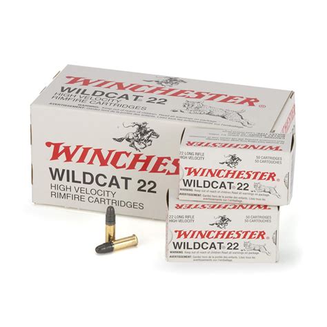 winchester wildcat  long rifle lrn  grain  rounds  lr ammo  sportsman