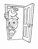 Coloring Inc Pages Monsters Doors Popular sketch template