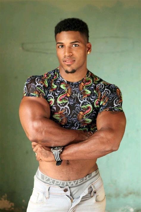 Handsome Black Man With Crossed Arms