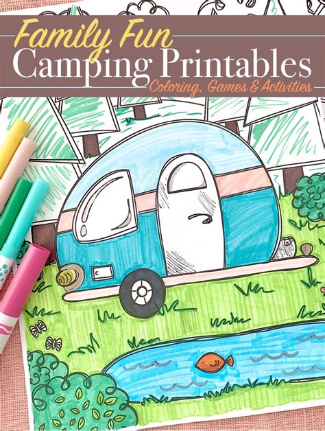 family fun camping printables  directions