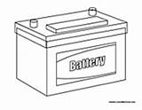 Battery Car Coloring Pages Parts Transportation Colormegood sketch template