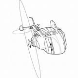 Aviones sketch template