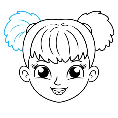 draw  girl face  kids