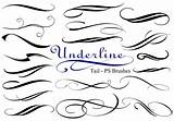 Underline Brushes Tail Shapes Ps Vol Abr Photoshop Brusheezy Shape sketch template