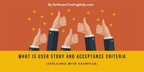 user story  acceptance criteria examples software
