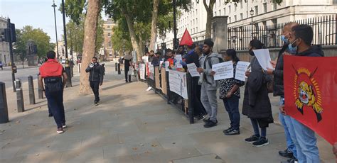 British Tamils Protest Against Sri Lanka’s Defence Attaché