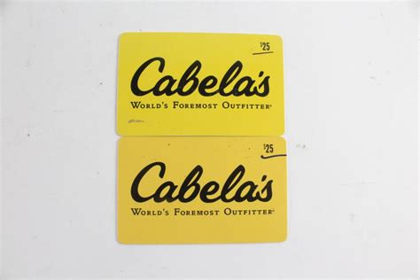 cabelas gift cards   pieces property room