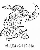 Skylanders Creeper Grim Undead Kolorowanki Saison Dzieci Series1 Rubble Rouser Spyro Bestcoloringpagesforkids sketch template