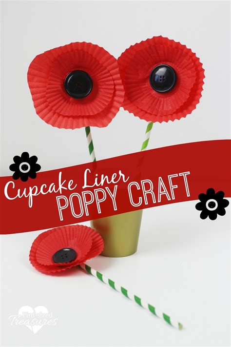 easy cupcake liner poppy craft pint sized treasures poppy craft