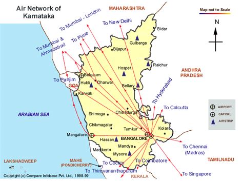 Karnataka Air Network Map