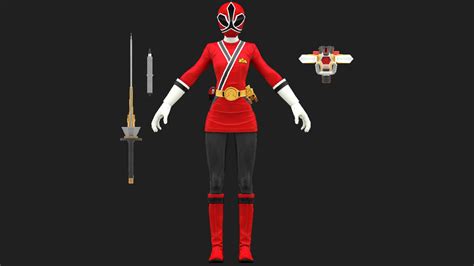 red female ranger power ranger super samuraidl  prasblacker  deviantart