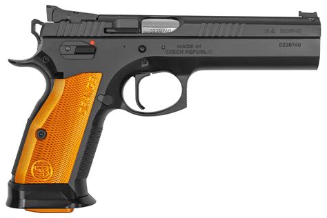 cz cz tactical sports mm pistol  aluminum orange grips sportsmans outdoor superstore