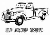 Truck Coloring Trucks Pages Sheet Pickup Pick Old Printable Vintage Chevy Choose Board Coloringpagesfortoddlers Adult sketch template