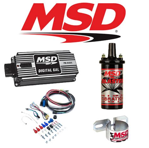 msd  black ignition kit  digital al boxblaster  coilcoil bracket