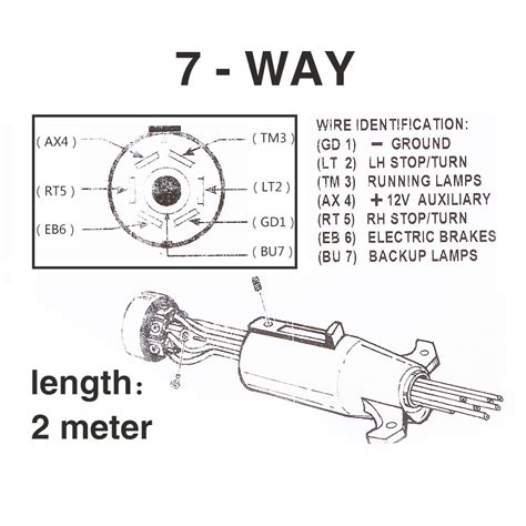 trailer wiring diagram wiring diagram   pin flat trailer plug  shows