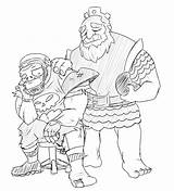 Clash Clans Crammed Bane Coloringbay sketch template