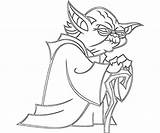 Yoda Coloring Pages Printable Wars Star Old Drawing Simple Clone Trooper Drawings Clipart Line Master Color Clip Library Getdrawings Popular sketch template
