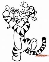 Tigger Pages Coloring Line Drawing Disney Flower Getdrawings Disneyclips sketch template
