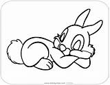 Thumper Bambi Disneyclips Sleeping Funstuff sketch template