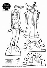 Dolls Printable Marisole Margot Paperthinpersonas Gown Cabindecor sketch template