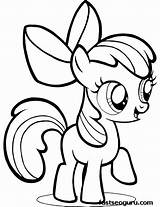 Pony Coloring Little Pages Apple Bloom Printable Friendship Magic Kids Girls Equestria Poney Drawing Coloriage Imprimer Book Party Colouring Rainbow sketch template