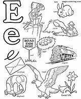 Coloring Words Letter Pages Objects Alphabet Kids Abc Eagle Activity Sheets Printable Preschool Letters Sheet Clipart Colouring Gif Word Ee sketch template