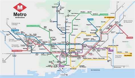 mappametropolitana  barcellona cartina della metropolitana  barcellona linea de metro