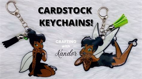 cardstock keychains cricut project  beginners youtube