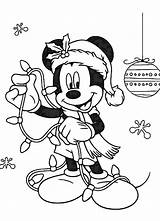 Winter Mickey Mouse sketch template